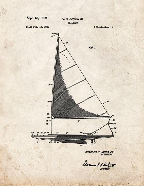 Patent Blueprint 1237 1 12 A4 Photo Print