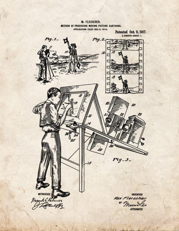Patent Blueprint 1245 1 12 A4 Photo Print