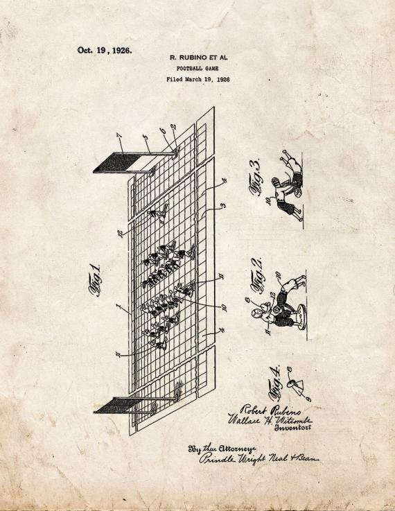 Patent Blueprint 1257 1 12 A4 Photo Print