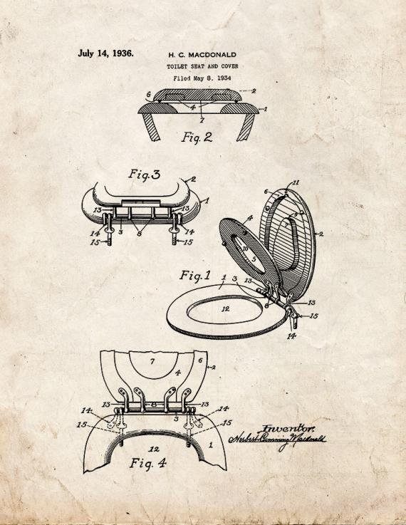 Patent Blueprint 1266 1 12 A4 Photo Print