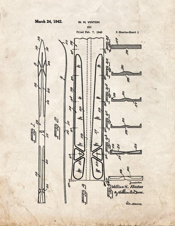 Patent Blueprint 1272 1 12 A4 Photo Print
