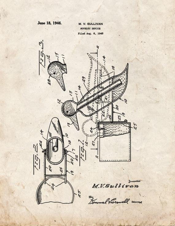 Patent Blueprint 1276 1 12 A4 Photo Print