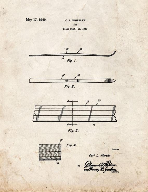 Patent Blueprint 1277 1 12 A4 Photo Print