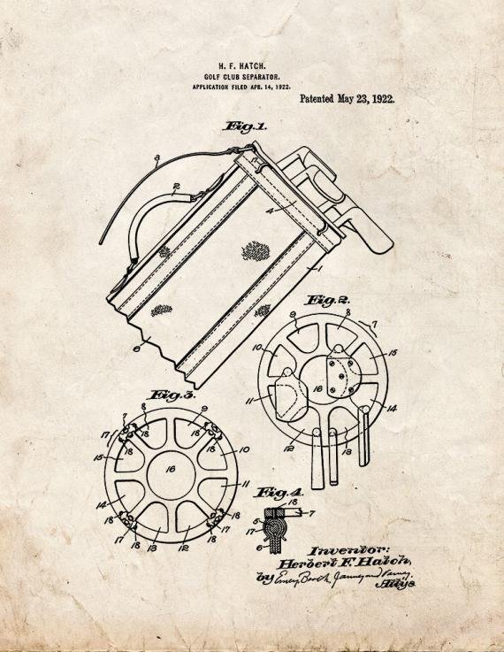 Patent Blueprint 1283 1 12 A4 Photo Print