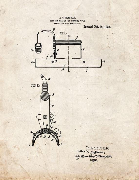 Patent Blueprint 1284 1 12 A4 Photo Print