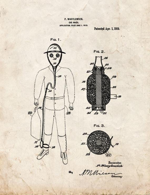 Patent Blueprint 1288 1 12 A4 Photo Print