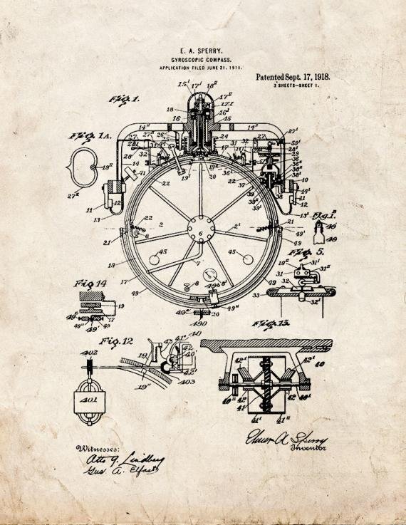 Patent Blueprint 1289 1 12 A4 Photo Print
