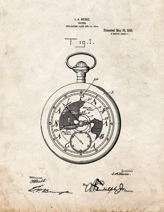 Patent Blueprint 1292 1 12 A4 Photo Print
