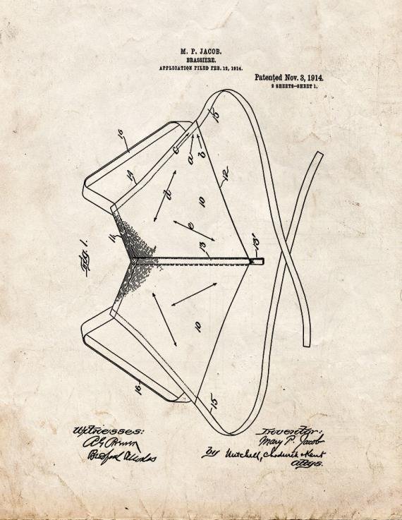 Patent Blueprint 1296 1 12 A4 Photo Print
