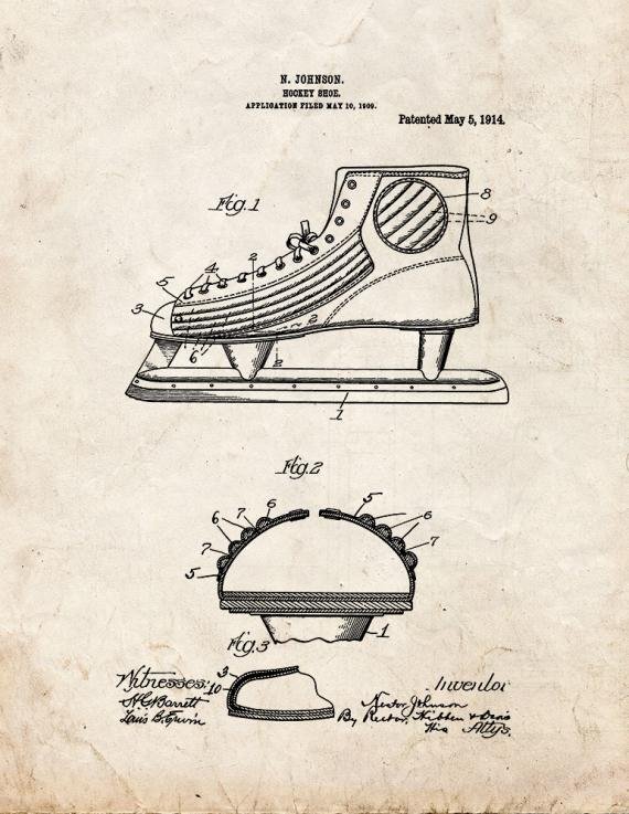 Patent Blueprint 1297 1 12 A4 Photo Print