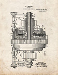 Patent Blueprint 1300 1 12 A4 Photo Print