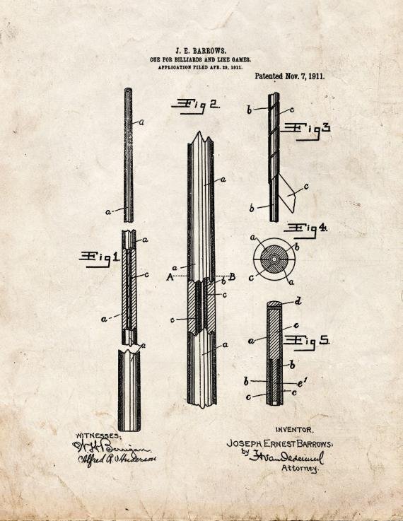 Patent Blueprint 1302 1 12 A4 Photo Print