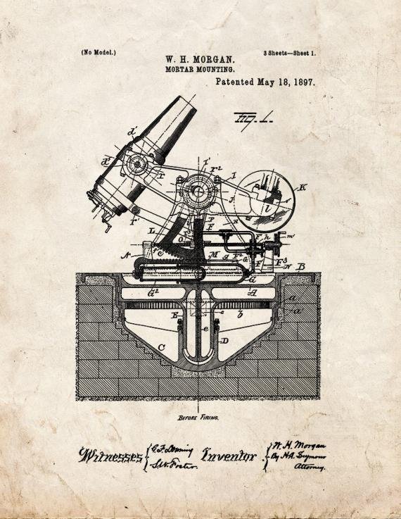 Patent Blueprint 1317 1 12 A4 Photo Print