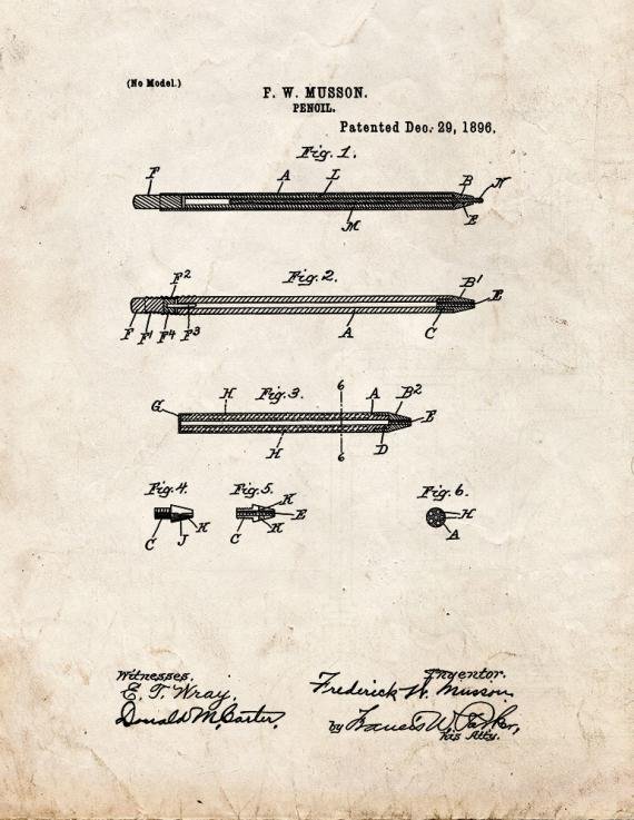 Patent Blueprint 1318 1 12 A4 Photo Print