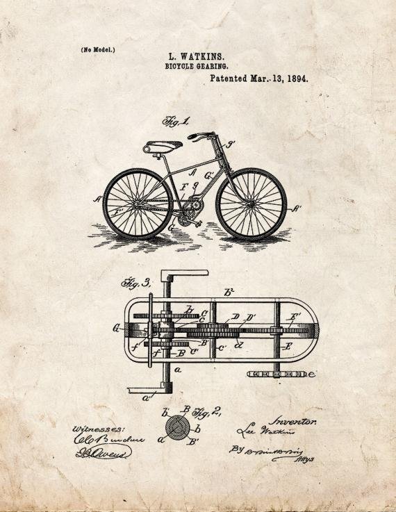 Patent Blueprint 1320 1 12 A4 Photo Print