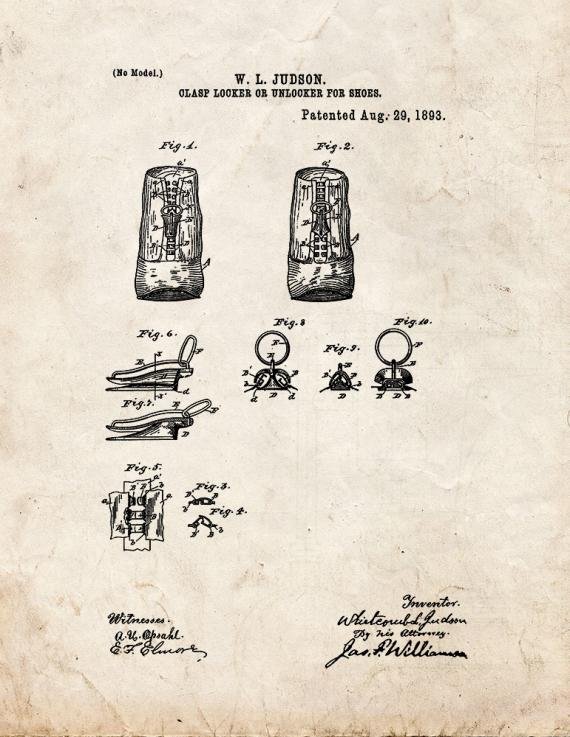 Patent Blueprint 1324 1 12 A4 Photo Print
