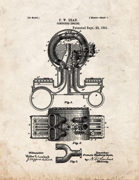 Patent Blueprint 1331 1 12 A4 Photo Print