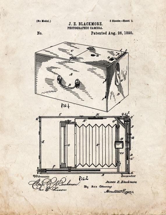 Patent Blueprint 1335 1 12 A4 Photo Print