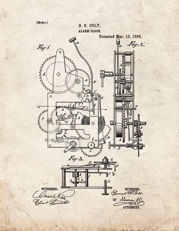 Patent Blueprint 1345 1 12 A4 Photo Print