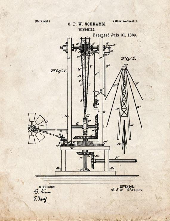 Patent Blueprint 1347 1 12 A4 Photo Print