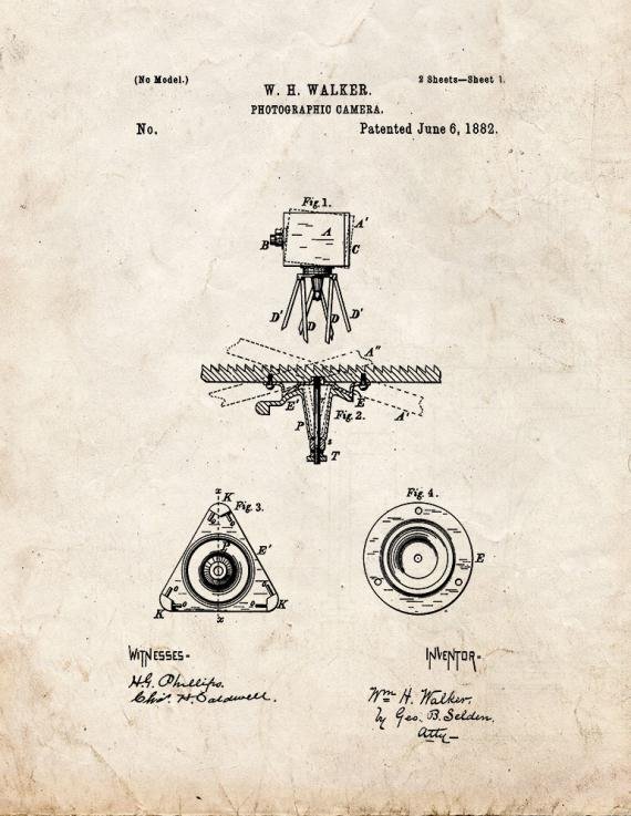 Patent Blueprint 1349 1 12 A4 Photo Print