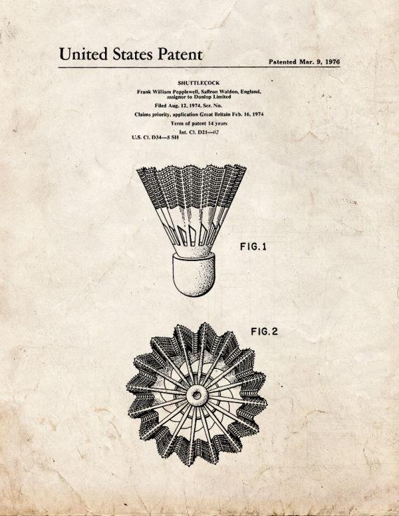 Patent Blueprint 1366 1 12 A4 Photo Print