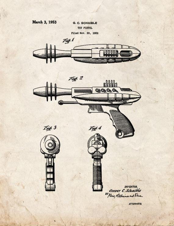Patent Blueprint 1383 1 12 A4 Photo Print