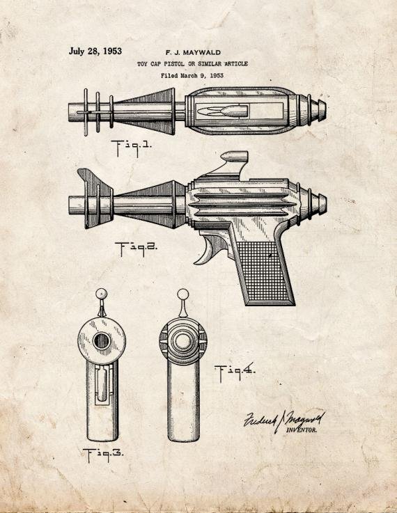 Patent Blueprint 1385 1 12 A4 Photo Print