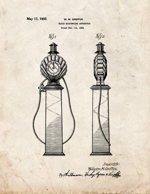 Patent Blueprint 1389 1 12 A4 Photo Print
