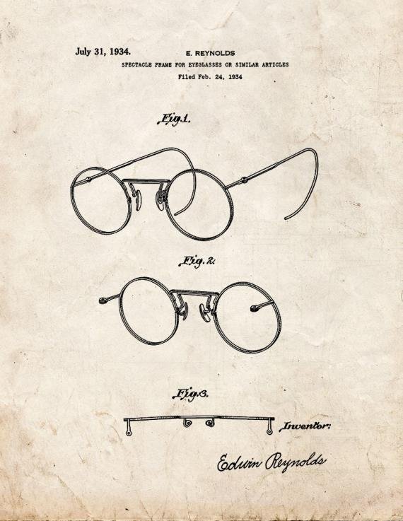 Patent Blueprint 1403 1 12 A4 Photo Print