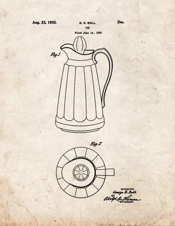 Patent Blueprint 1408 1 12 A4 Photo Print