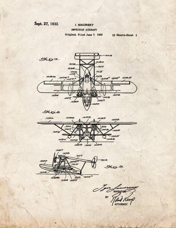 Patent Blueprint 141 1 12 A4 Photo Print