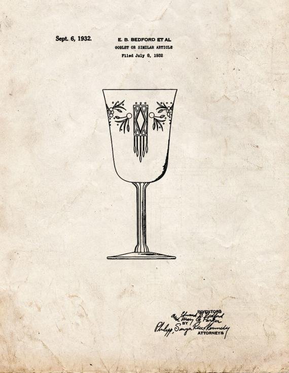 Patent Blueprint 1416 1 12 A4 Photo Print