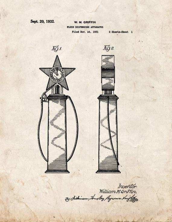 Patent Blueprint 1417 1 12 A4 Photo Print