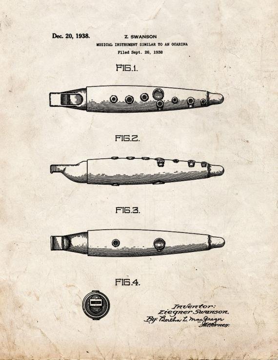 Patent Blueprint 1423 1 12 A4 Photo Print