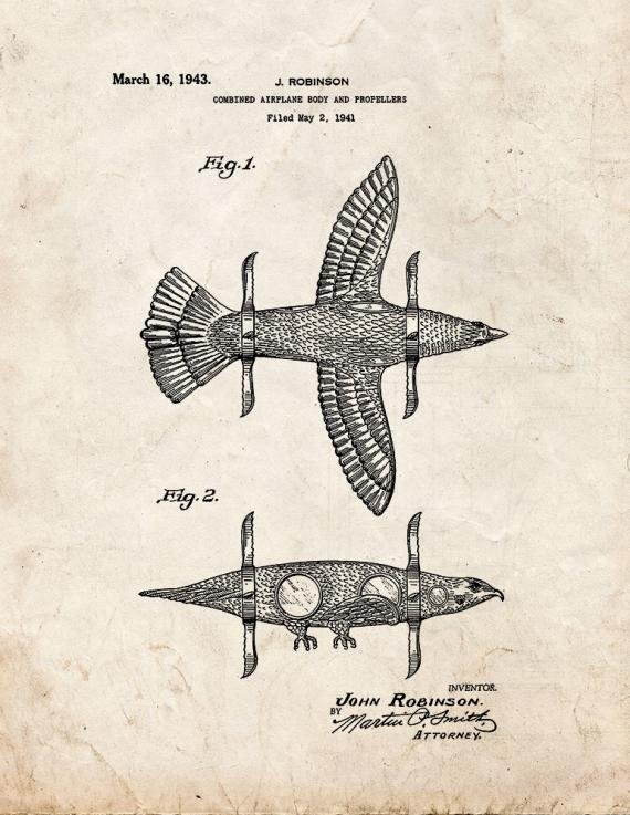 Patent Blueprint 1424 1 12 A4 Photo Print