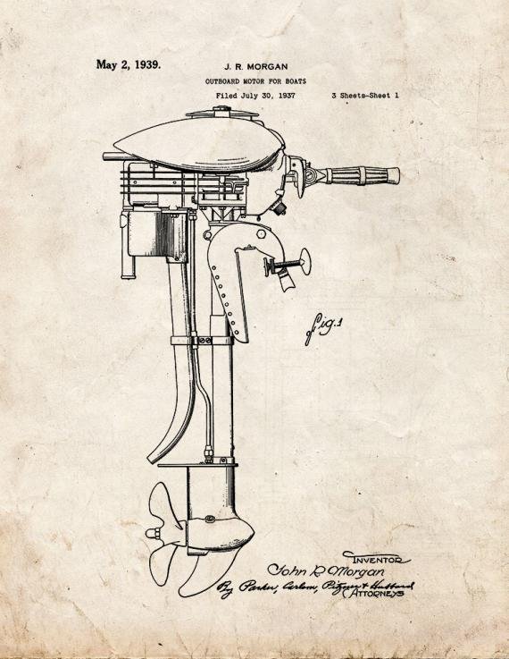 Patent Blueprint 1431 1 12 A4 Photo Print
