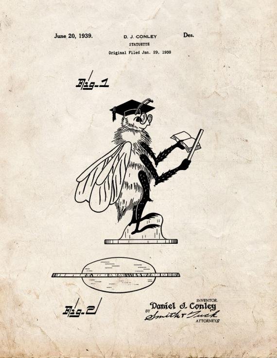 Patent Blueprint 1432 1 12 A4 Photo Print