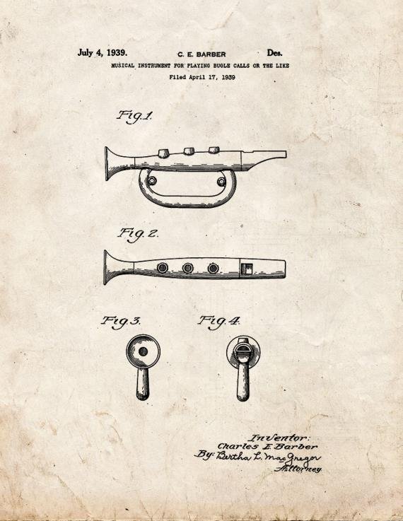 Patent Blueprint 1433 1 12 A4 Photo Print