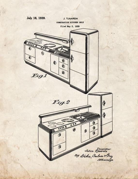 Patent Blueprint 1434 1 12 A4 Photo Print