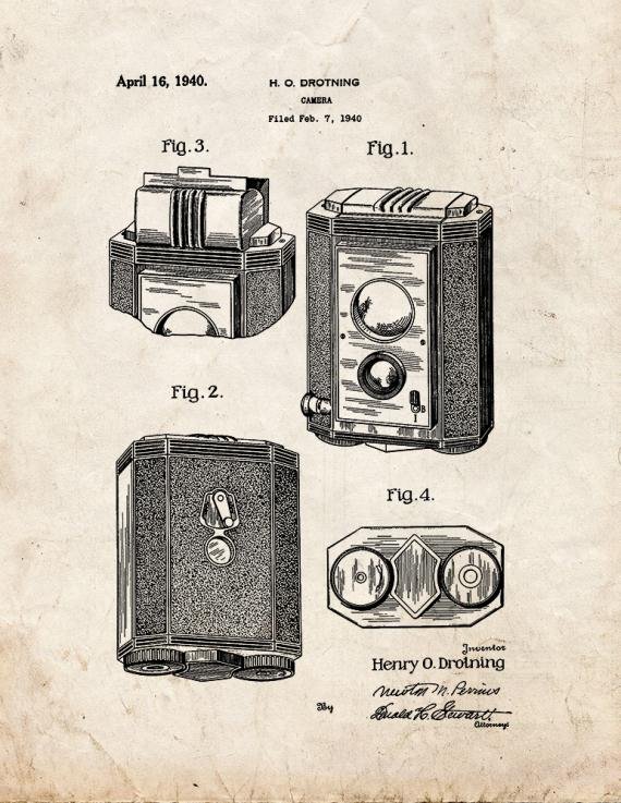 Patent Blueprint 1440 1 12 A4 Photo Print