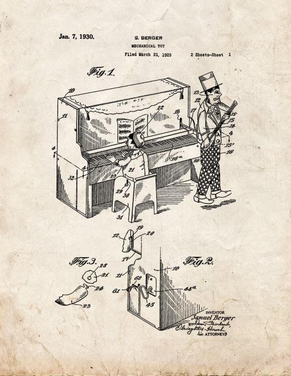 Patent Blueprint 1446 1 12 A4 Photo Print