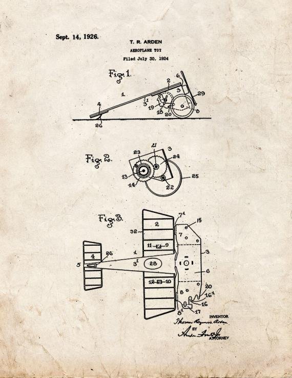 Patent Blueprint 1450 1 12 A4 Photo Print