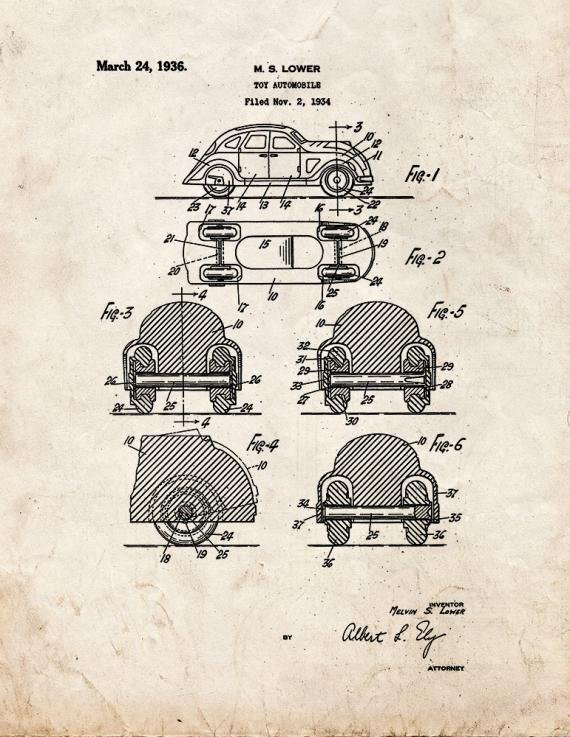 Patent Blueprint 1453 1 12 A4 Photo Print