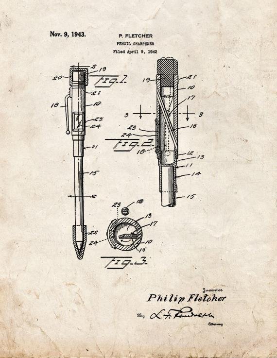 Patent Blueprint 1454 1 12 A4 Photo Print