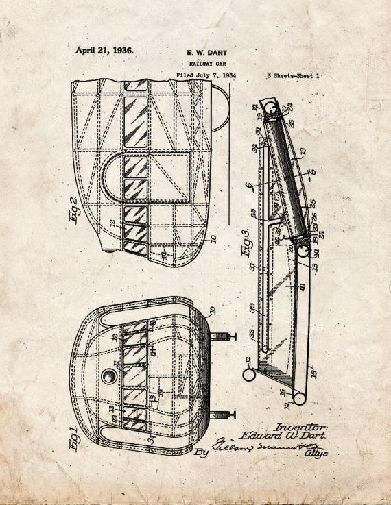 Patent Blueprint 1457 1 12 A4 Photo Print