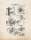 Patent Blueprint 1463 1 12 A4 Photo Print