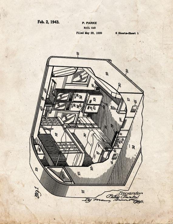 Patent Blueprint 1468 1 12 A4 Photo Print