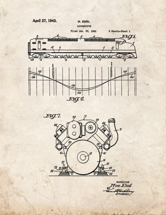Patent Blueprint 1469 1 12 A4 Photo Print