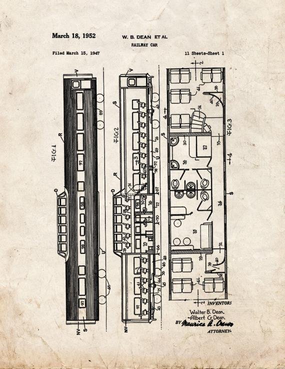 Patent Blueprint 1471 1 12 A4 Photo Print